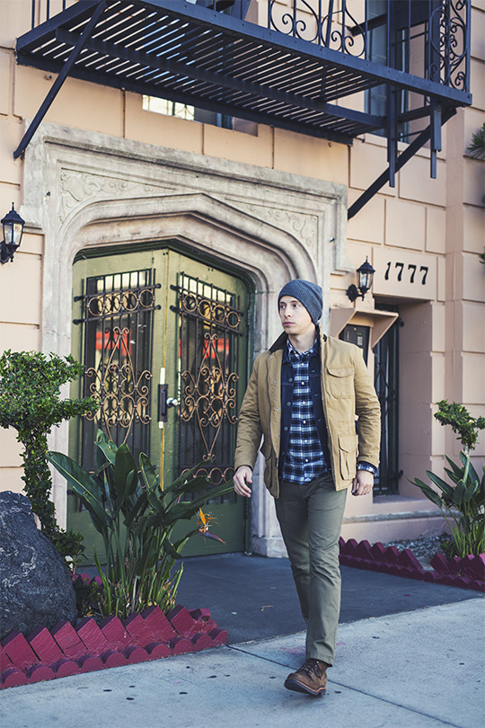 Field Jacket Trucker Jacket Olive Chinos Chippewa boots Peter Manning