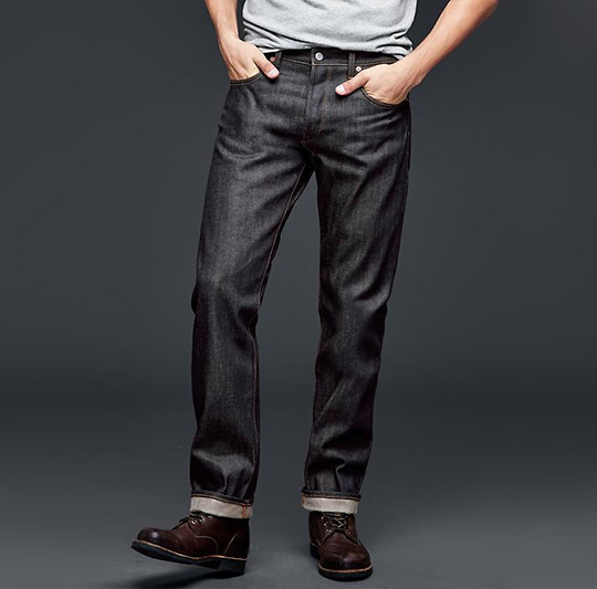 Gap Selvedge Jeans for muscular legs
