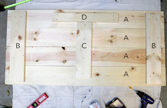 DIY Wood Headboard