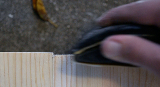 Sanding edges