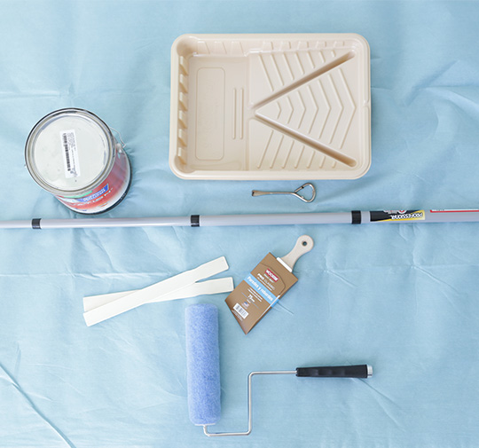 Accent wall painting supplies