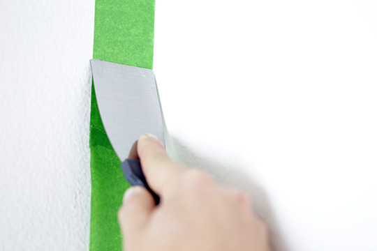 Masking a wall to be painted