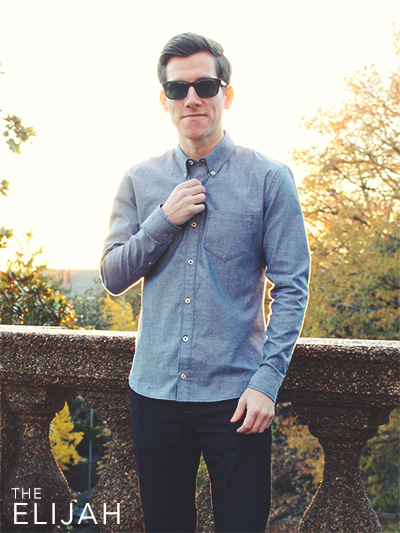 Brock McGoff wearing sunglasses posing for a picture, with Shirt and Clothing