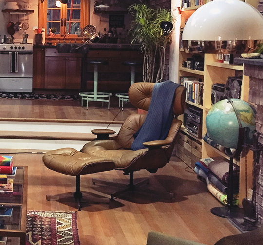 Dev's living room chair Master of None