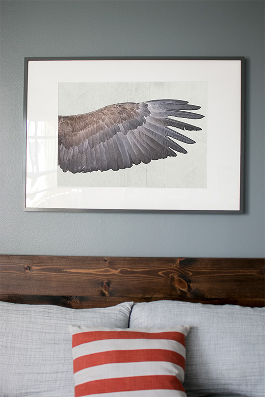 headboard wing print