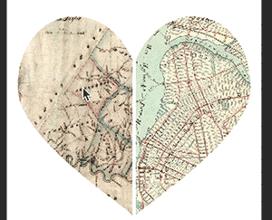 Reposition map within the heart shape