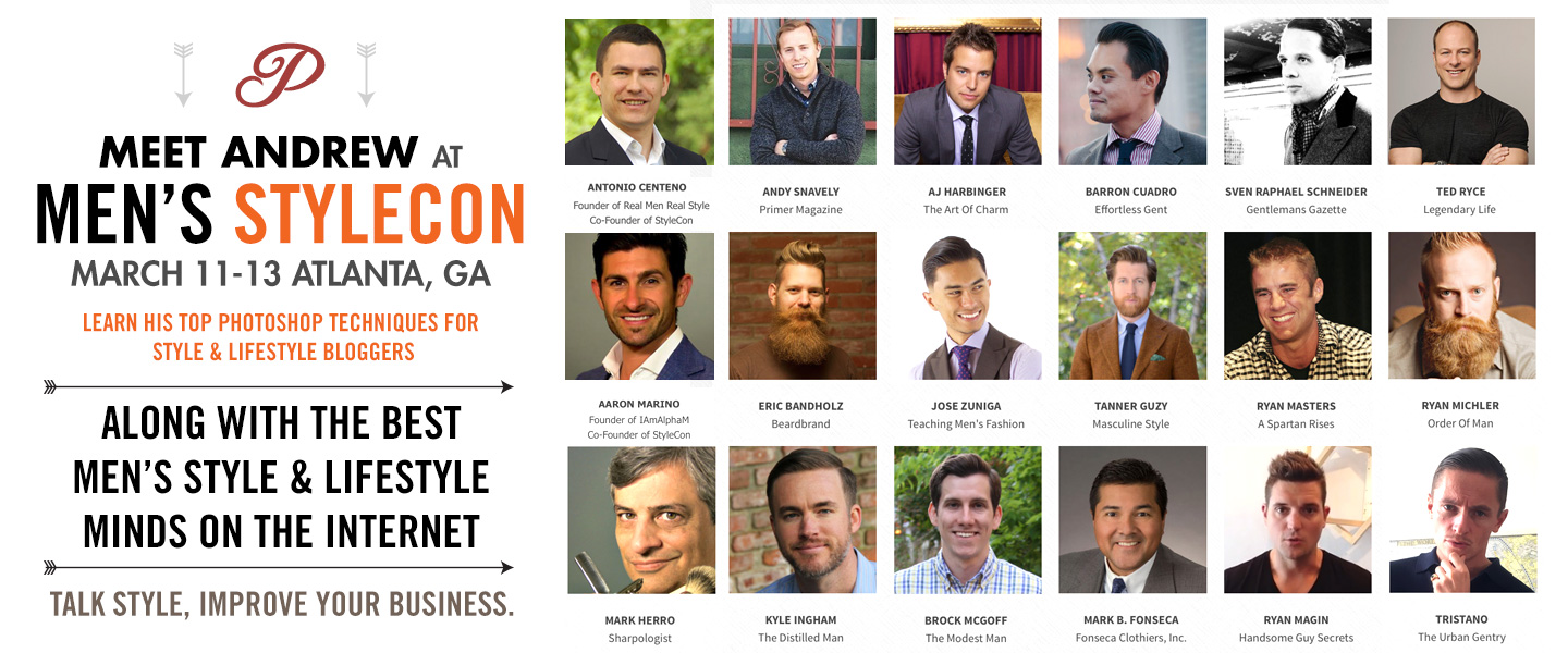 Meet Andrew at Men’s StyleCon in March!