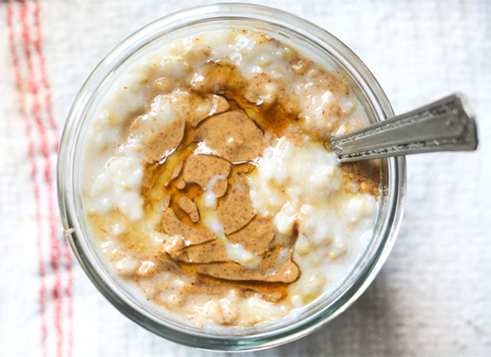 oatmeal with almond butter