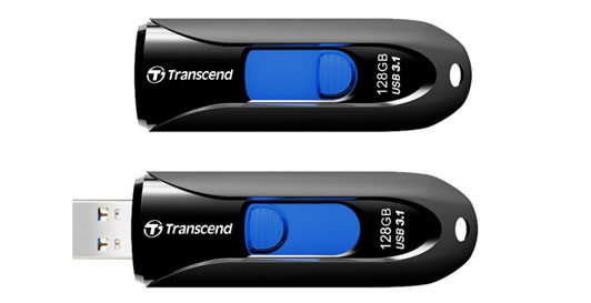128gb Transcend collapsing usb drive