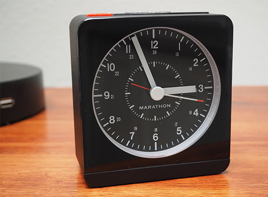 Marathon alarm clock