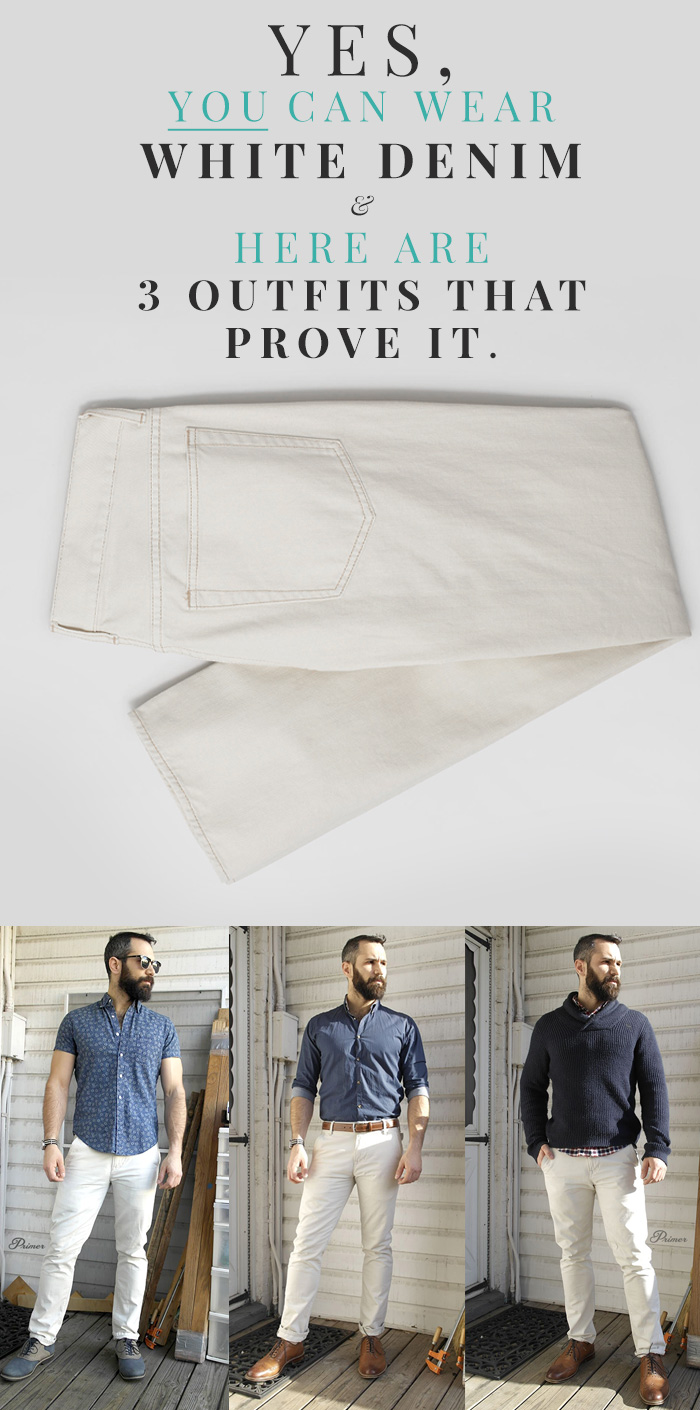 white denim outfit inspiration