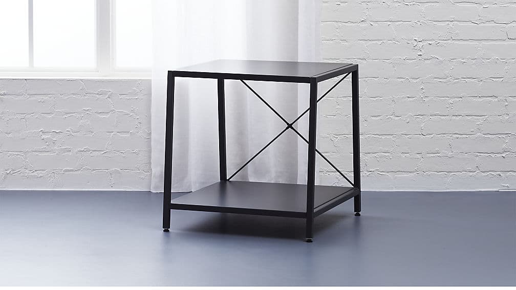 cb2 HarveyNightstandCarbon