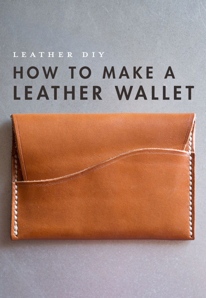 How to make a leather wallet DIY