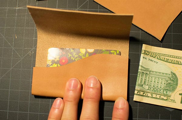 How to make a leather wallet DIY
