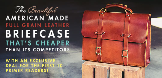 The Beautiful American-Made, Full Grain Leather Briefcase That’s Cheaper Than Its Competitors