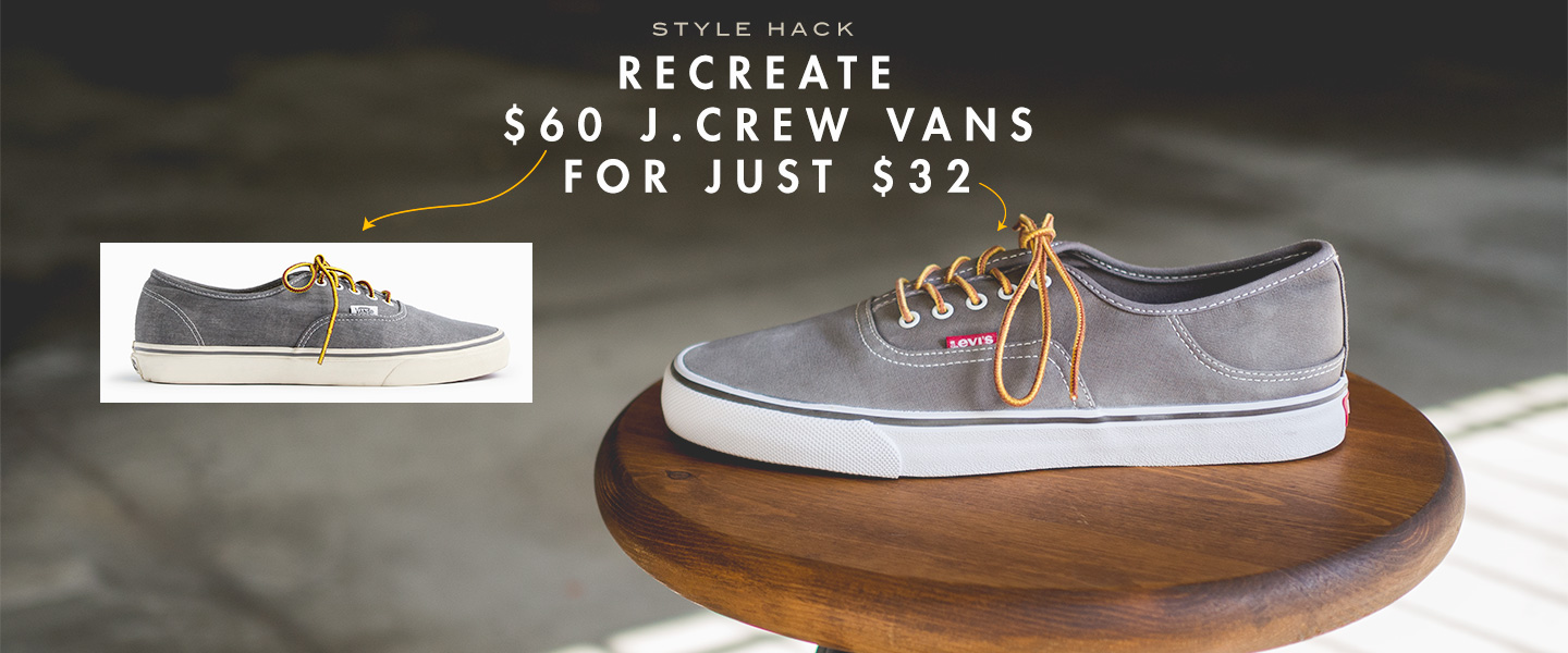 Recreate $60 J.Crew Vans for just $32