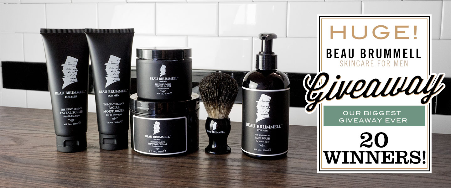 20 Winners! Enter to Win: Beau Brummell for Men – Small-batch Shaving and Skin Care Products Made in New York