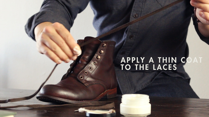 Condition boot laces