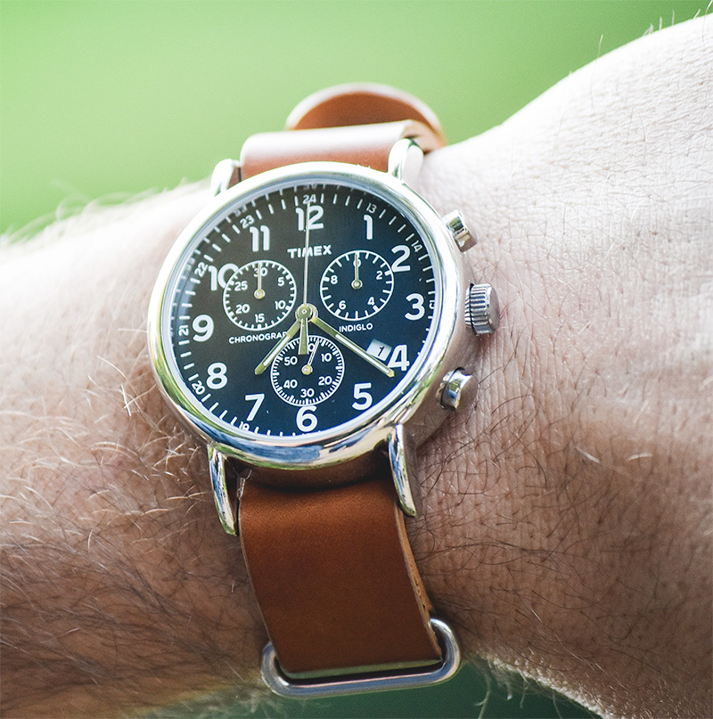 Timex Weekender Chrono Leather