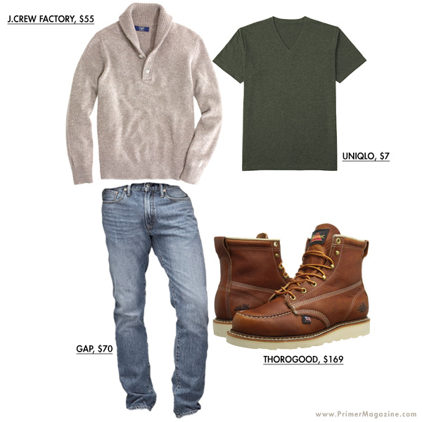 A person standing in a room