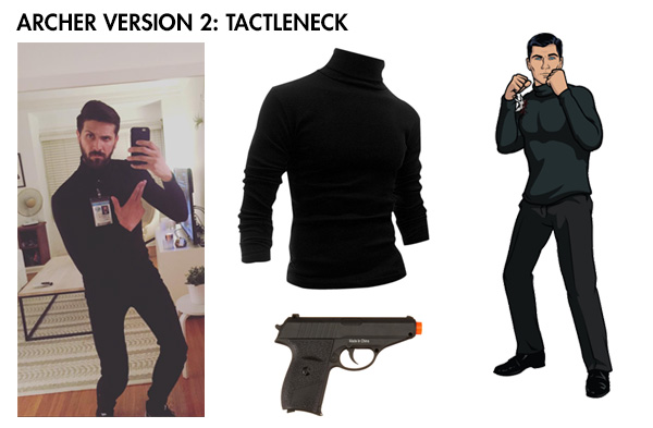 Archer costume tactleneck