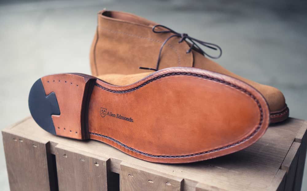 Allen Edmonds chukka leather sole