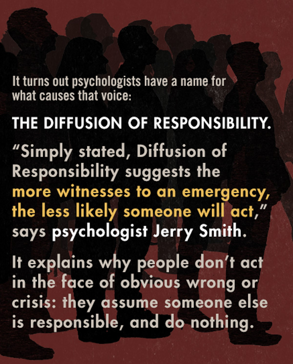Diffusion of Responsibility