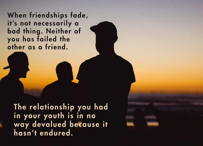 old friends friendship fading
