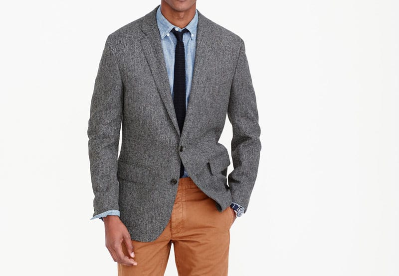 J.Crew Herring tweed fabric coat