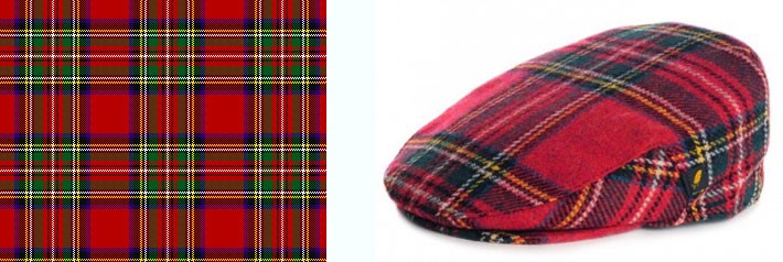 Royal stewart tweed fabric