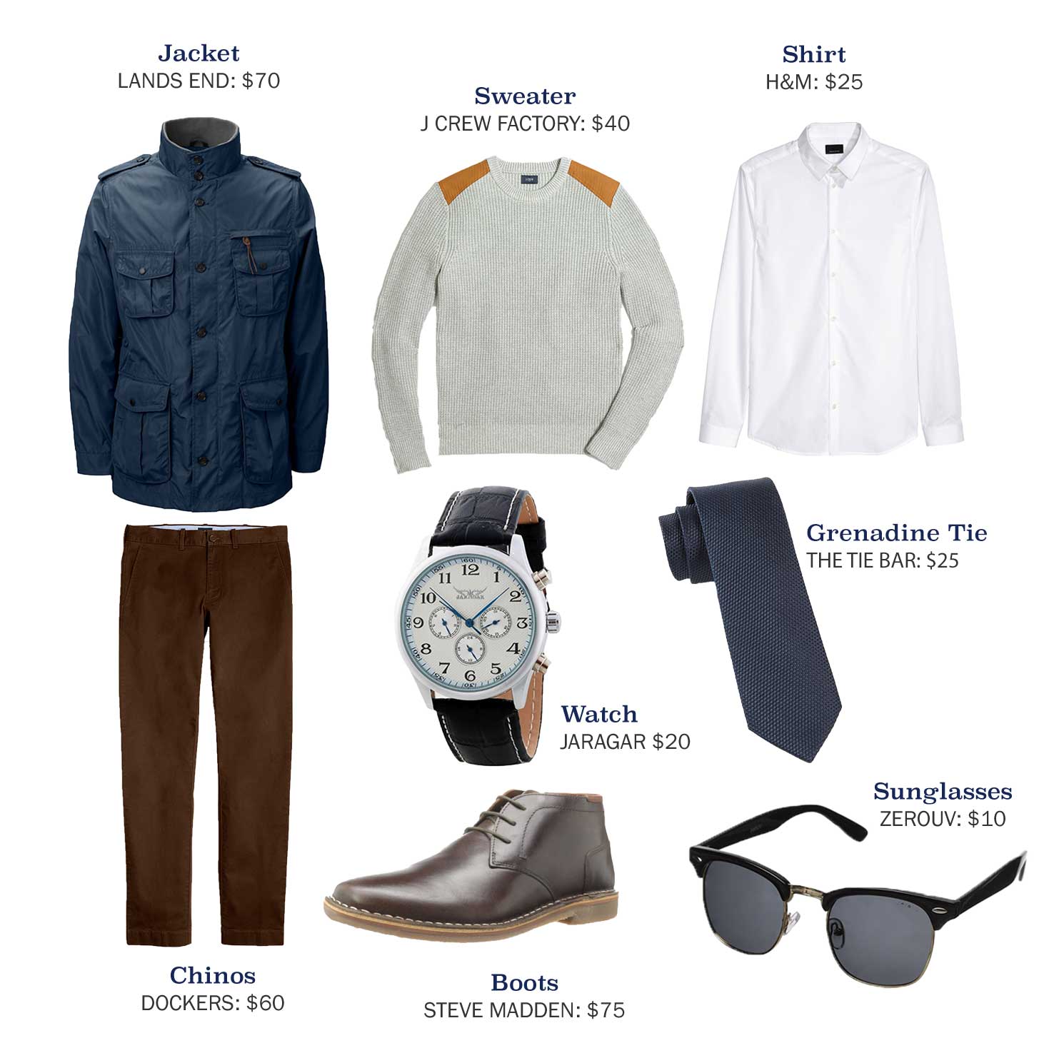 An outfit made with a should patch sweater