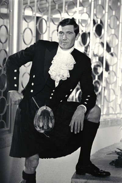 George Lazenby posing for the camera