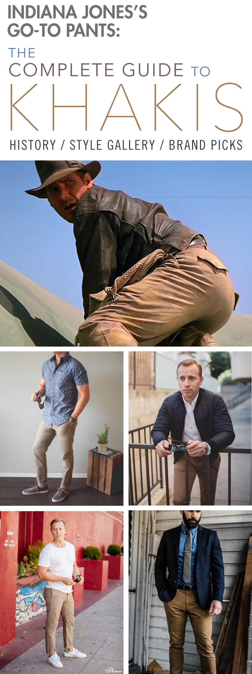 Indiana Jones's Go to Pants: A Complete Guide to Khakis History / Outfit Inspiration Gallery / Brand Picks