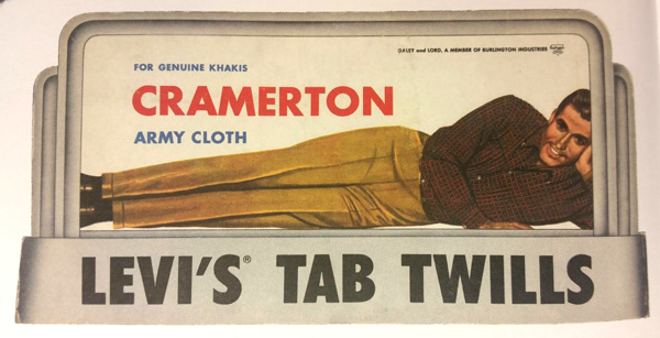 Levi's Tab Twills chino khakis ad