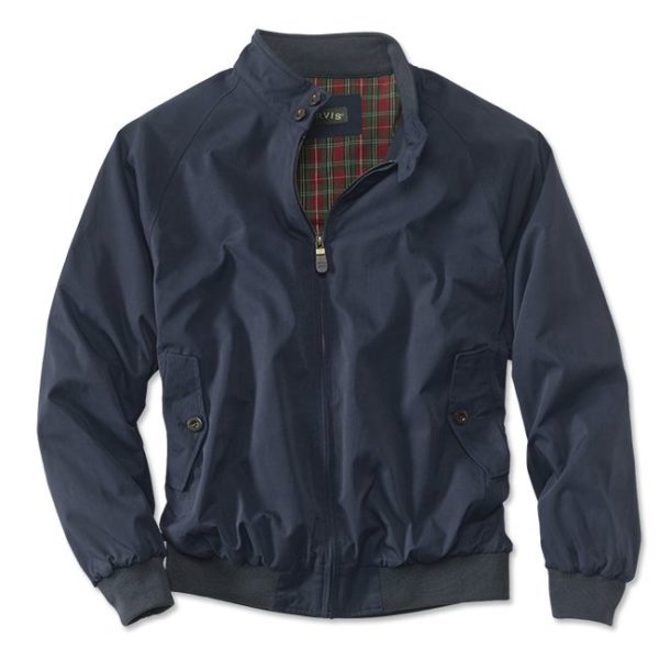 navy blue orvis harrington jacket