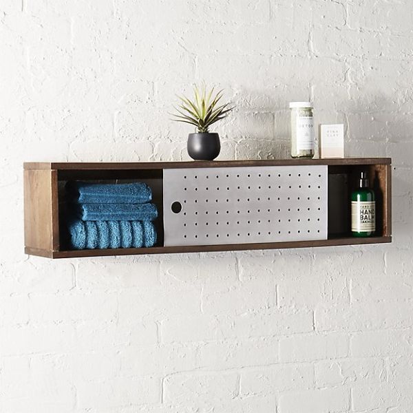 slide wall mounted shelf, $119