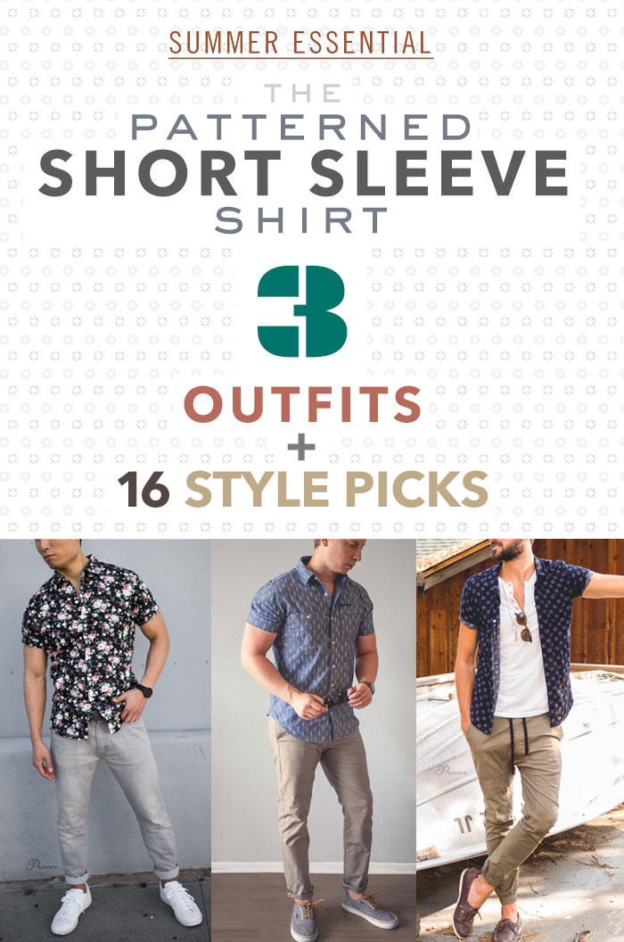 men summer style outfits short sleeve button up shirt floral shirt