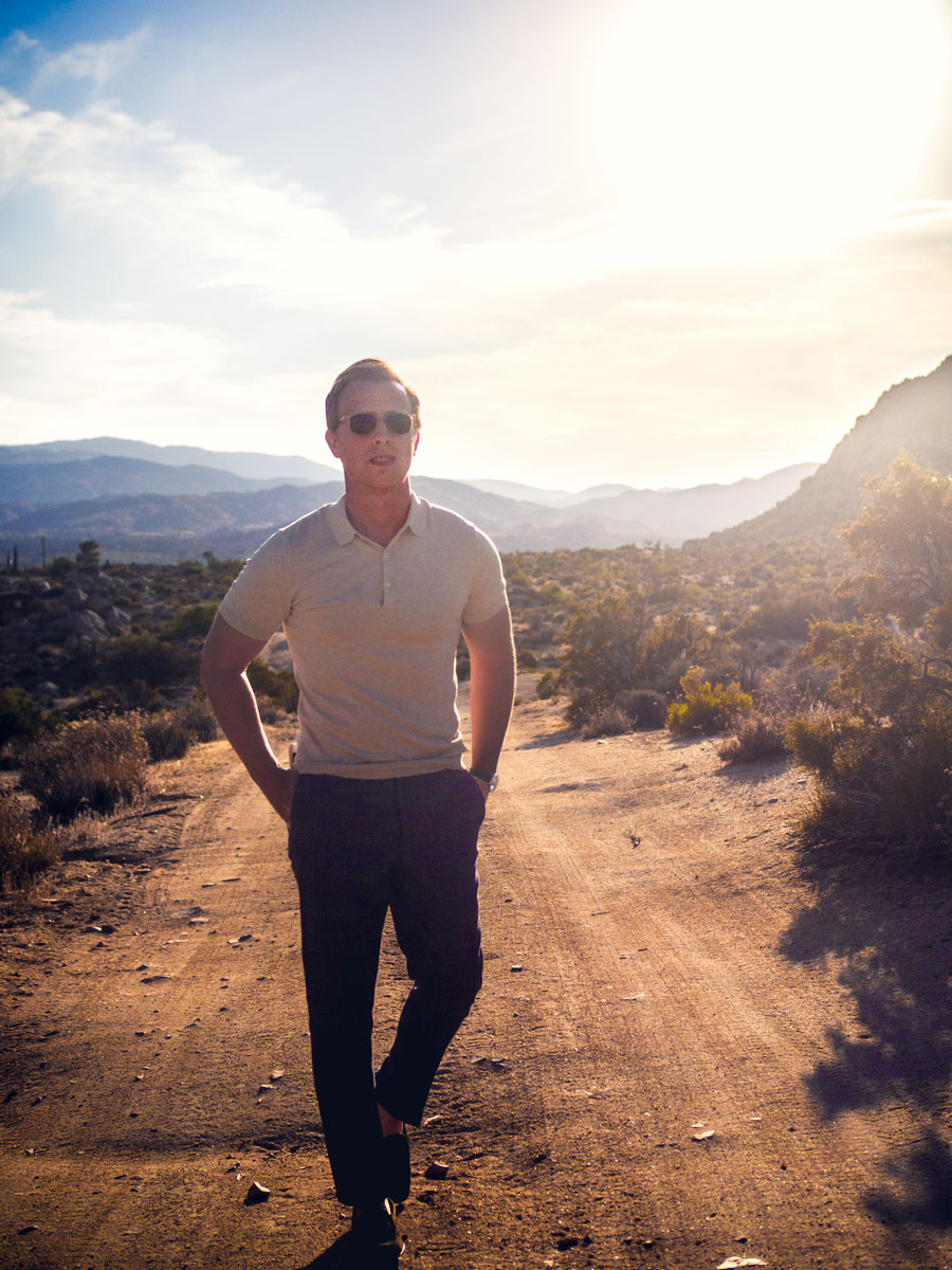 men dressed up polo with dress pants summer outfit polo