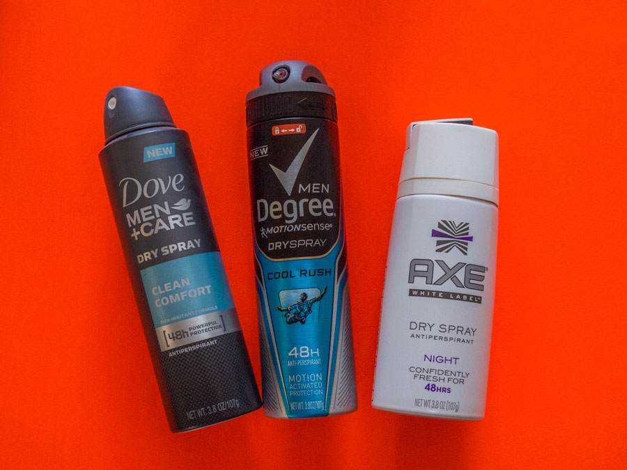 Dry spray antiperspirant