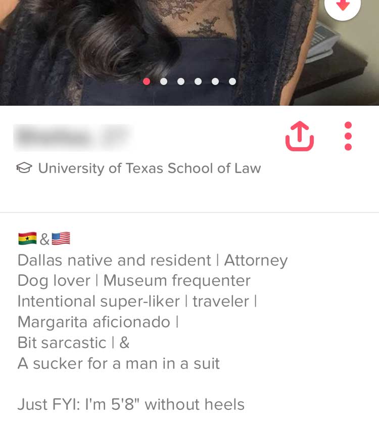 tinder profile messages