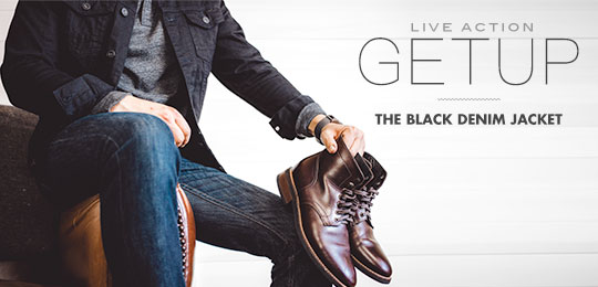 Live Action Getup: The Black Denim Jacket