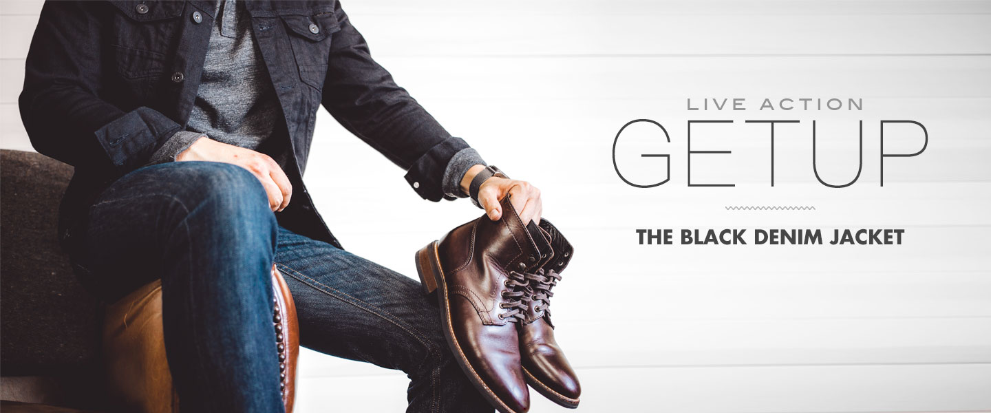 Live Action Getup: The Black Denim Jacket