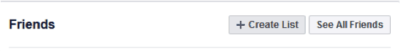 Image showing facebook list settings