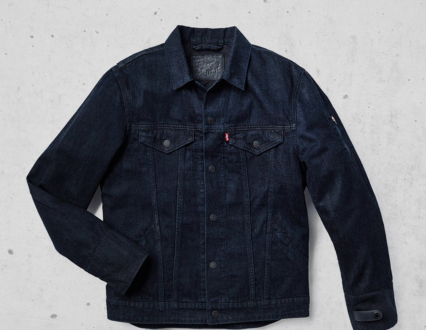 levi's jacquard trucker jacket