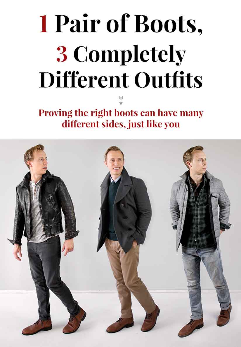 1 Pair of Boots, 3 Completely Different Outfits