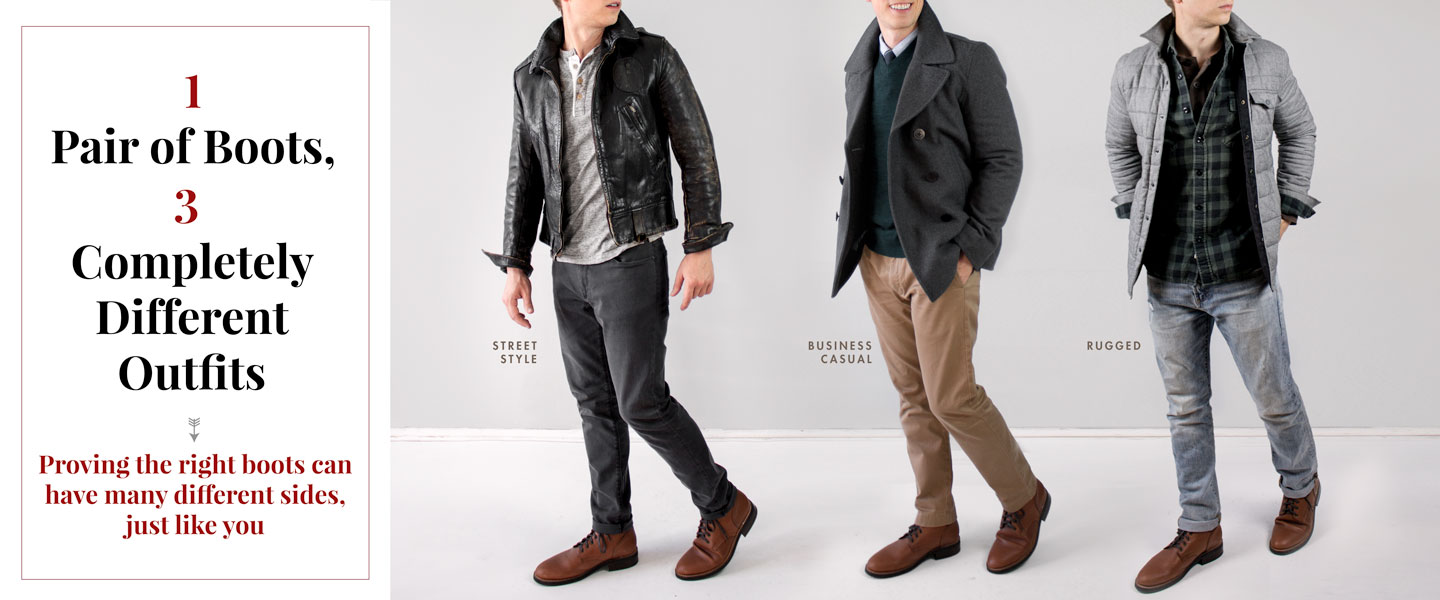 1 Pair of Boots, 3 Completely Different Outfits
