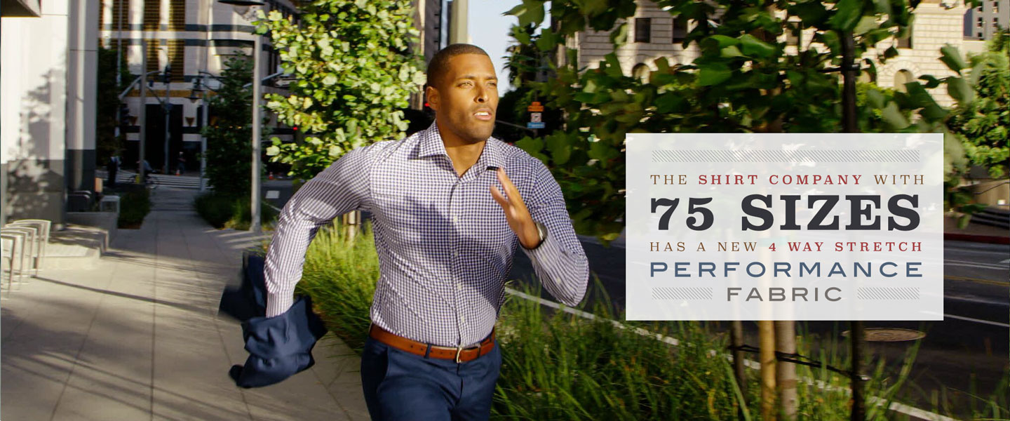 The Shirt Company with 75 Sizes Has a New 4 Way Stretch Performance Fabric