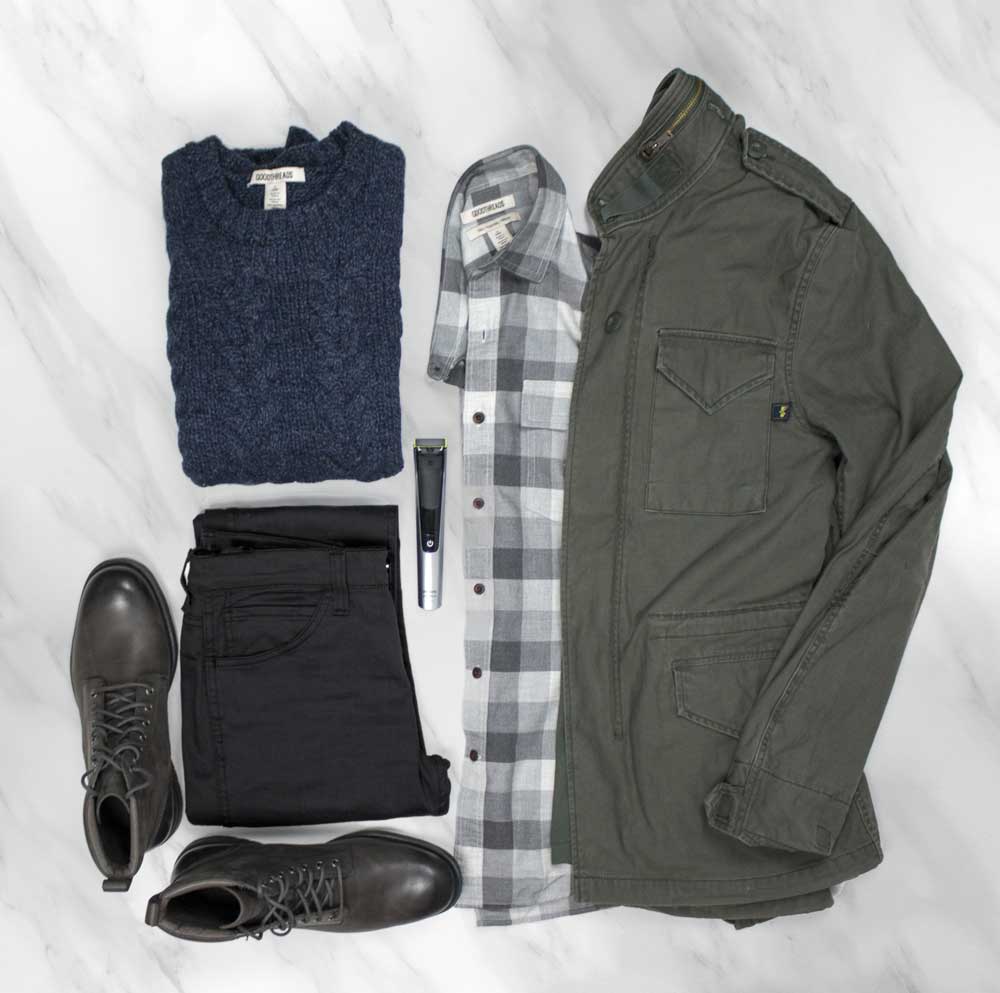 men's style flatlay