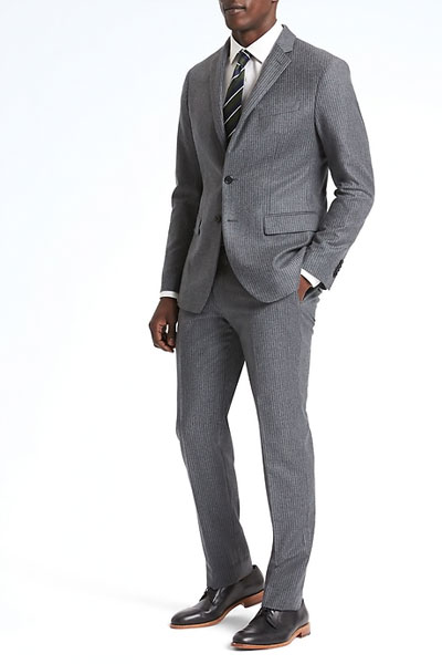 A gray suit