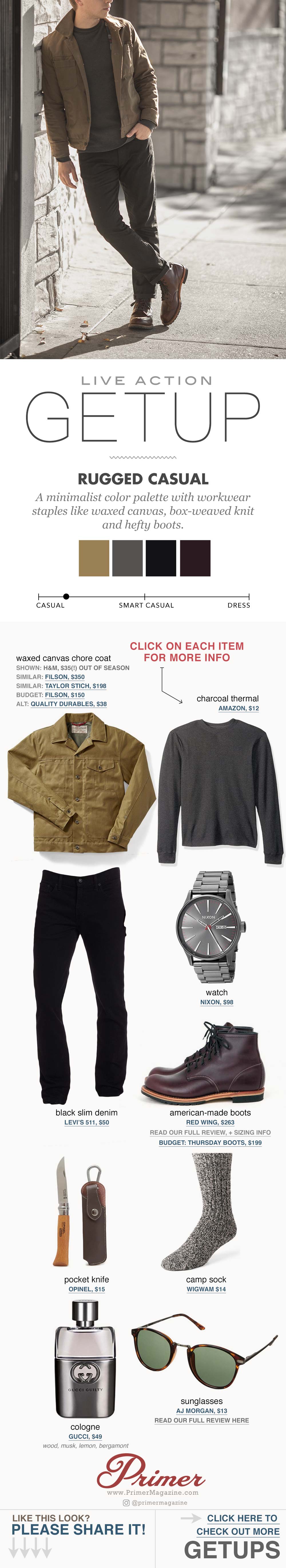 men fall rugges fashion black jeans red wing boots primer getup